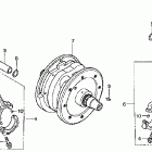VTX1800S1 Коленвал и поршни