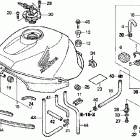 CBR1100XX Топлевный бак 99-03
