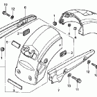 GL1500C Заднее крыло