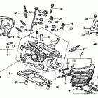 VT750CDD Головка цилиндров задняя