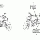 VTX1800C Наклейки предупреждения