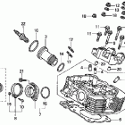 VTX1800C Головка цилиндров задняя