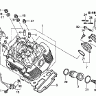 VTX1800R Передняя головка цилиндров
