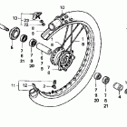 CR250R Переднее колесо