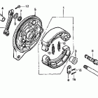 VT750CD2 Задний тормоз