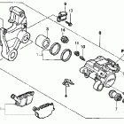 VT1100C2 Задний тормозной суппорт