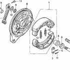 VT600C Задний тормоз