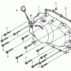 VT750CD2 Крышка картера правая