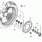 VT750CD2 Переднее колесо