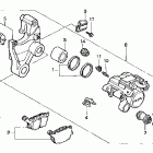 VT1100C3 Задний тормозной суппорт