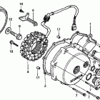VT750C Крышка картера левая