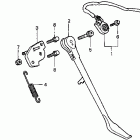 VT750C Подножка