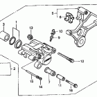 CBR600F3 Задний тормозной суппорт