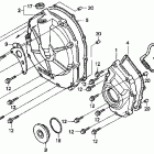 CBR600F3 Крышка картера правая