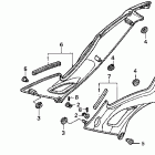 CBR600F3 БОКОВАЯ КРЫШКА