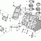 VF750C2 Передняя головка цилиндров