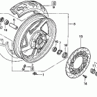 VF750C2 Переднее колесо