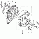 VT600C Задний тормоз