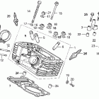VT600C Задняя головка цилиндров