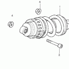 VT600C Задний амортизатор