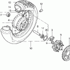 VT600C Заднее колесо
