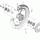 VT600C Переднее колесо
