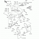 KFX 250 Mojave (KSF250-A15) Переднее крыло(ья)