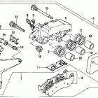 CBR1000F Задний тормозной суппорт