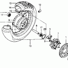 VT600C Заднее колесо