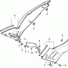 CBR600F2 БОКОВАЯ КРЫШКА