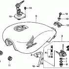 CB750 ТОПЛИВНЫЙ БАК