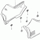 CB125TT БОКОВАЯ КРЫШКА