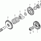 GL1500 Final gear shaft