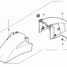 GL1500SE Front fender set 90
