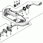 VTR250 Задний фонарь