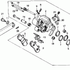 CBR600F Задний тормозной суппорт