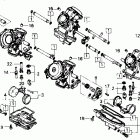 VF750C Magna V45 Детали карбюратора