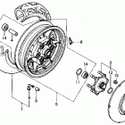 VF750C Magna V45 Заднее колесо