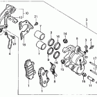 VF750C Magna V45 Передний тормозной суппорт
