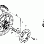VF750C Magna V45 Переднее колесо
