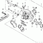 VFR700F2 Задний тормозной суппорт