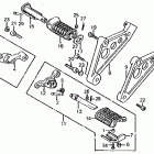 CB700SC Footpegs