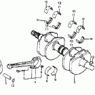 VF700C MAGNA V45 Коленвал и поршни