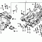 VF700C MAGNA V45 БЛОК ЦИЛИНДРОВ