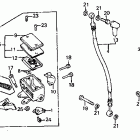 VF700C MAGNA V45 Front brake master  @ cylinder
