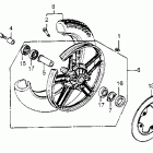 VT500C Переднее колесо