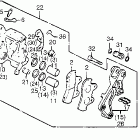 GL1200L Передний тормозной суппорт