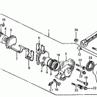 VF1000R Задний тормозной суппорт