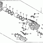 VF500F Задний тормозной суппорт