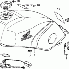 VF750F ТОПЛИВНЫЙ БАК